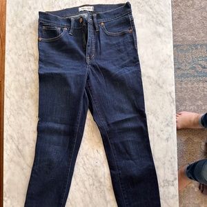 NWOT Madewell 9" High-Rise Skinny Jeans, Medium Wash, Size 27